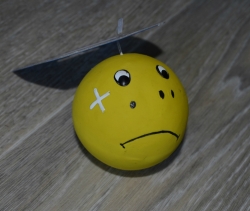 Smajlík žlutý míček 6cm